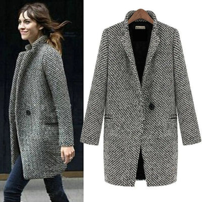 Evelyn - Chic uld vinterfrakke 