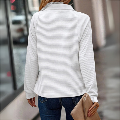 Suzanne - Pullover med lynlåsdetaljer