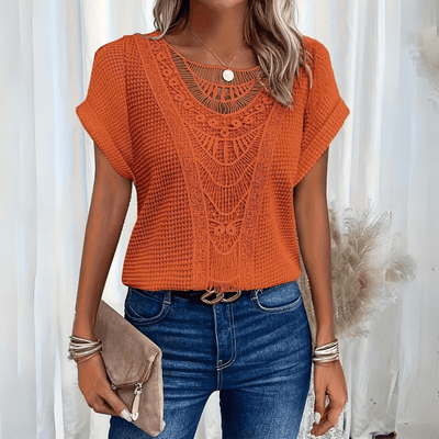 Estelle - Elegant bluse i Ibiza-stil