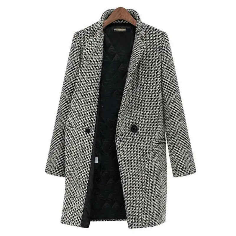 Evelyn - Chic uld vinterfrakke 