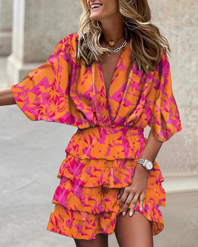 Francesca™ - Stilfuld kjole med print