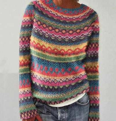Soley - Flerfarvet pullover 