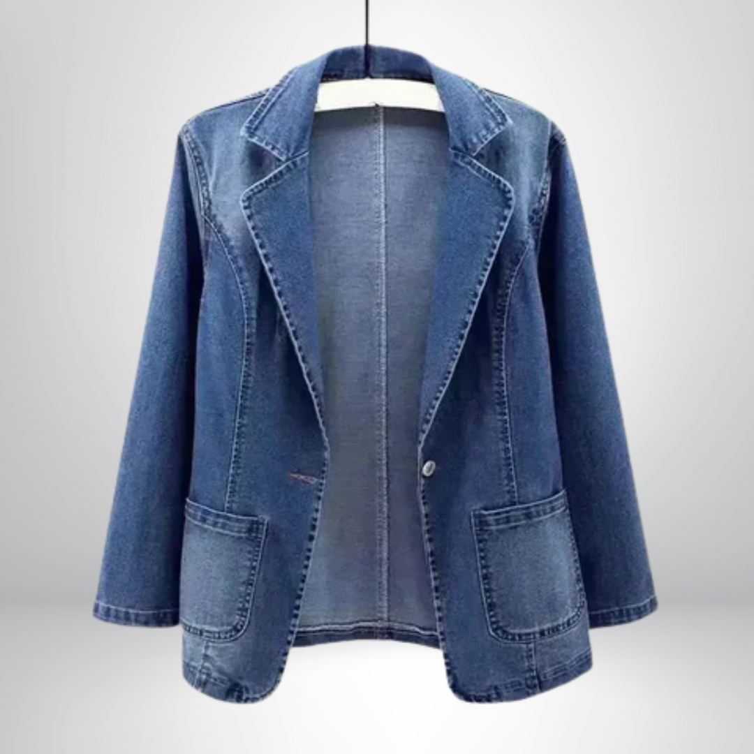 Nora | Stilfuld Denimblazer Til Kvinder