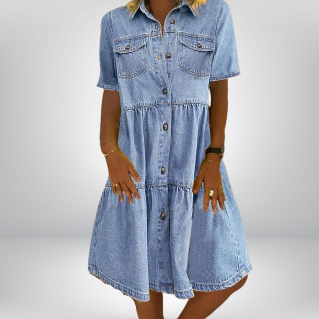 Freja | Boho Denimkjole 