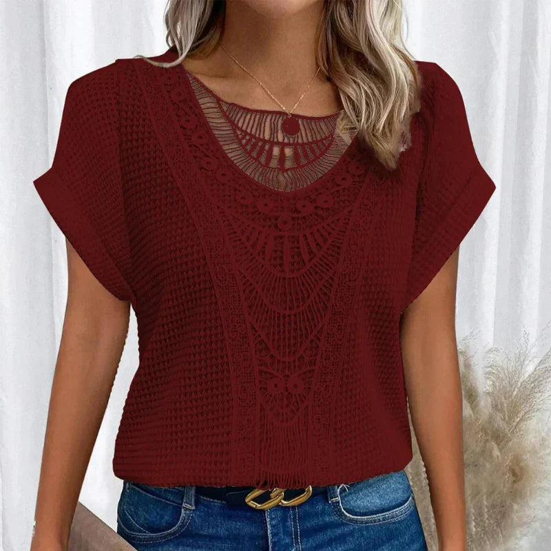 Estelle - Elegant bluse i Ibiza-stil