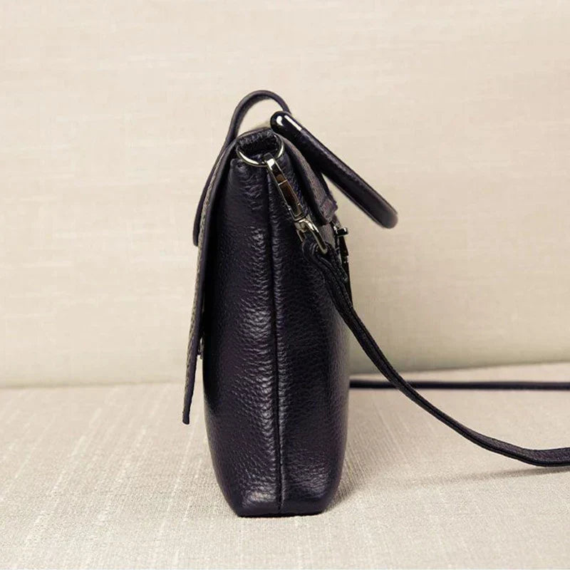 celine™ – struktureret sort håndtaske i læderlook