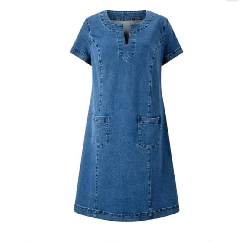 Pernille | Blød Denimkjole 