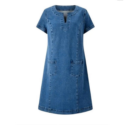 Pernille | Blød Denimkjole 