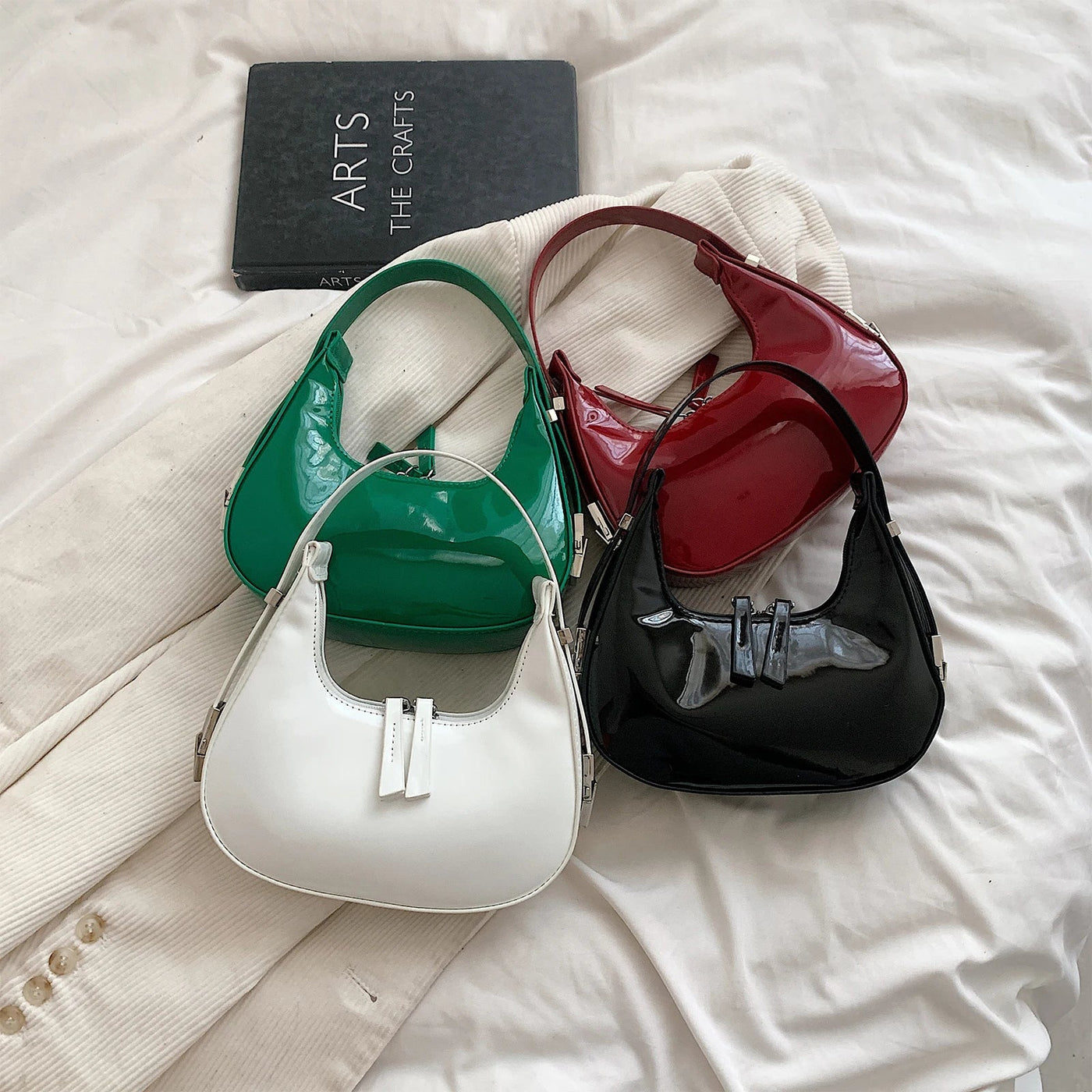bella™ – vintage halvmåne skuldertaske