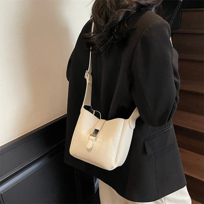 iris™ – moderne bucket taske i læderlook