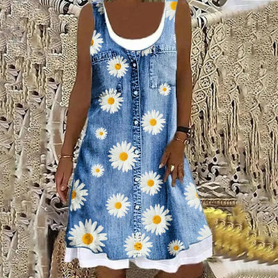 Maja | Blød og Elegant Denimkjole