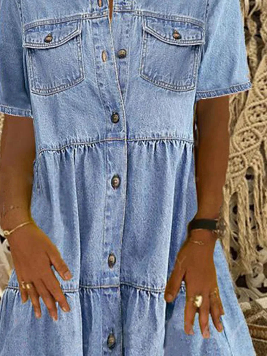 Freja | Boho Denimkjole 