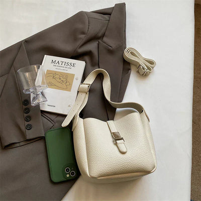 iris™ – moderne bucket taske i læderlook