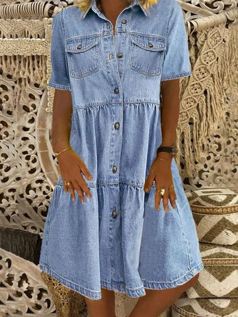 Freja | Boho Denimkjole 