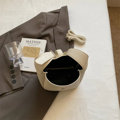 iris™ – moderne bucket taske i læderlook