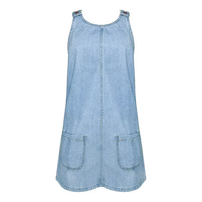 Clara | Praktisk og Let Denim Sommerkjole 
