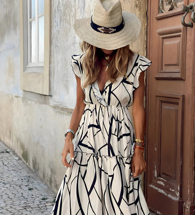 Maddie™ - Elegant kjole med print