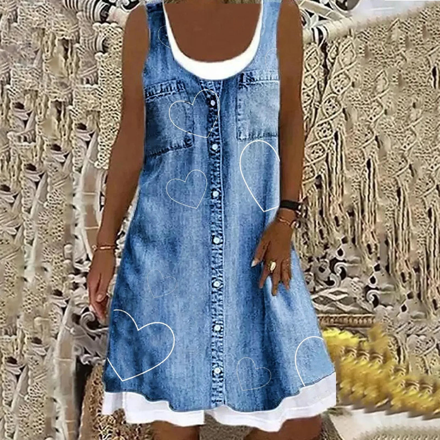 Maja | Blød og Elegant Denimkjole