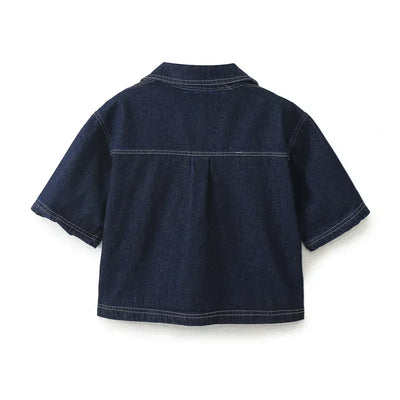 Amalie | V-hals Denim Sæt 