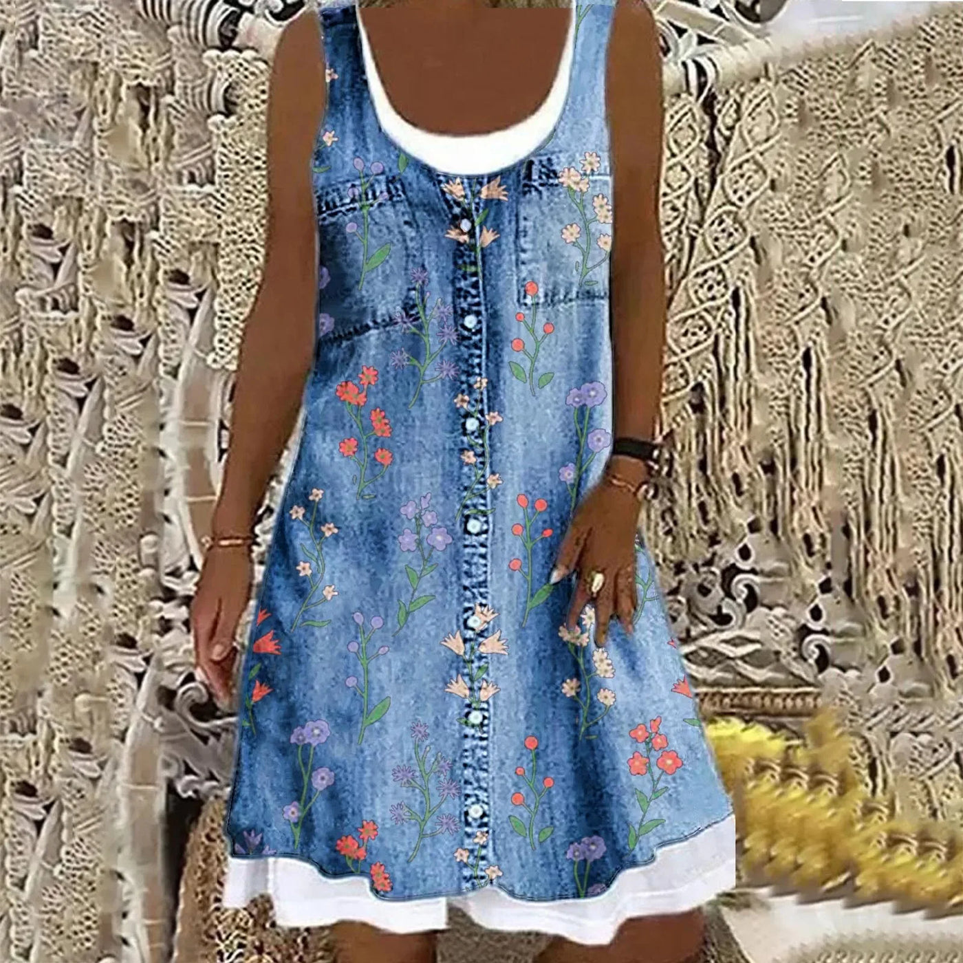 Maja | Blød og Elegant Denimkjole