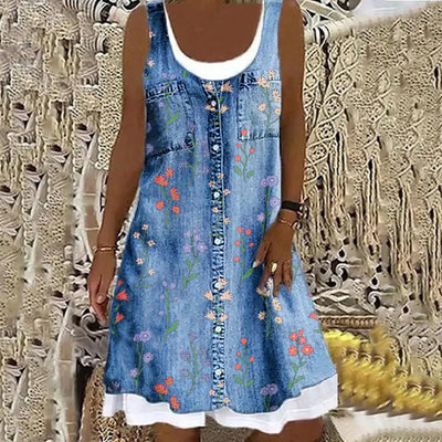 Maja | Blød og Elegant Denimkjole
