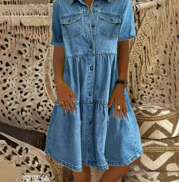 Freja | Boho Denimkjole 