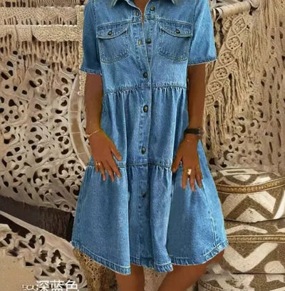 Freja | Boho Denimkjole 