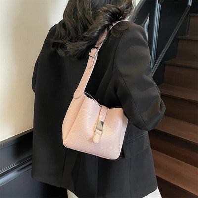 iris™ – moderne bucket taske i læderlook