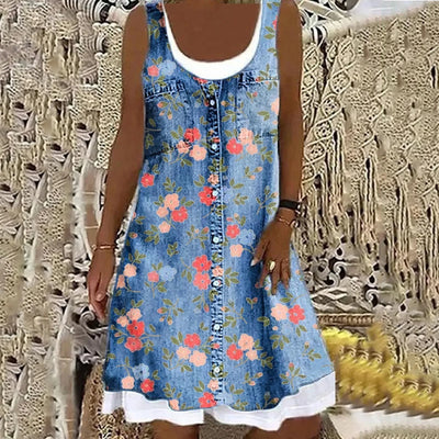 Maja | Blød og Elegant Denimkjole