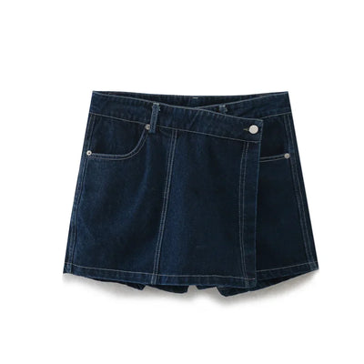 Amalie | V-hals Denim Sæt 