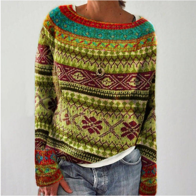 Soley - Flerfarvet pullover 