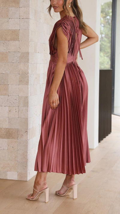 Maria | Elegant plisseret kjole
