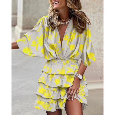 Francesca™ - Stilfuld kjole med print