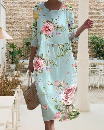 Sofia™ | Elegant blomstret kjole