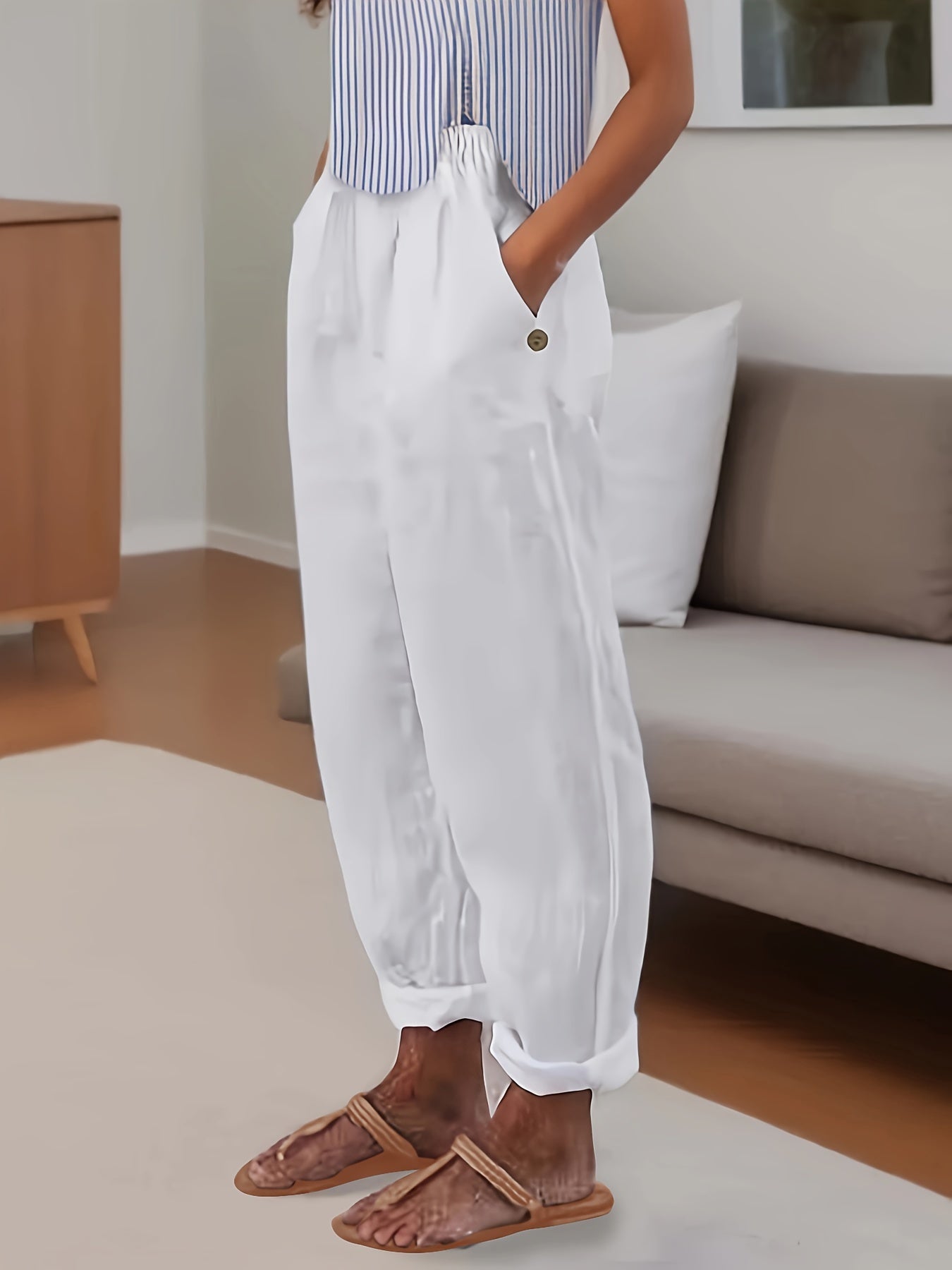 Tindra™ – Lätta raka sommarbyxor for women