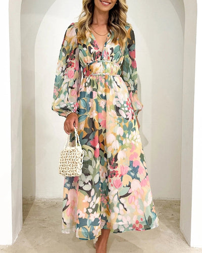 Sofia™ | Elegant blomstret kjole