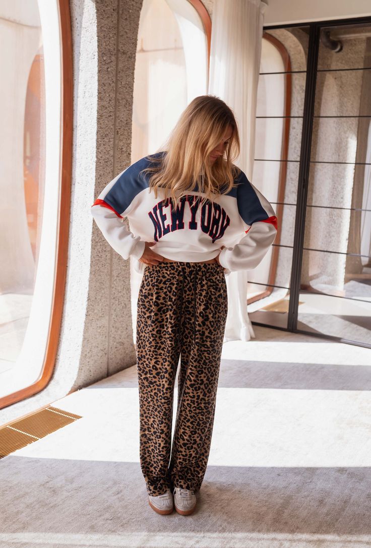 ZARA - Leopard-joggingbukserne 