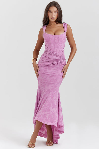 Boheme - Ærmeløs Ruched Bodycon Aftenkjole