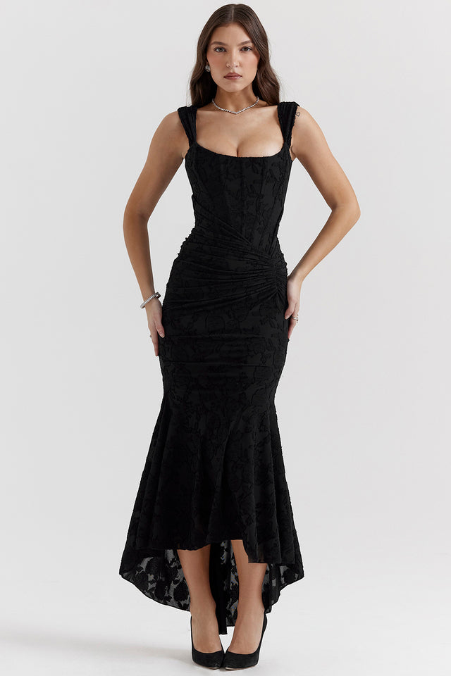 Boheme - Ærmeløs Ruched Bodycon Aftenkjole