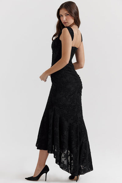 Boheme - Ærmeløs Ruched Bodycon Aftenkjole
