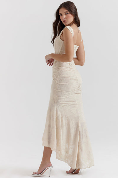 Boheme - Ærmeløs Ruched Bodycon Aftenkjole