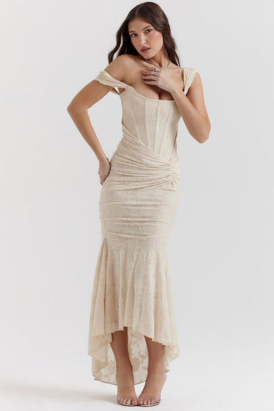 Boheme - Ærmeløs Ruched Bodycon Aftenkjole