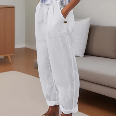 Tindra™ – Lätta raka sommarbyxor for women