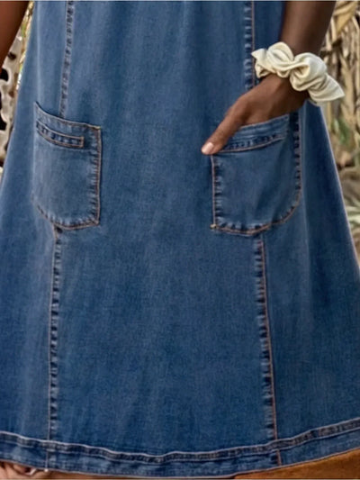 Pernille | Blød Denimkjole 