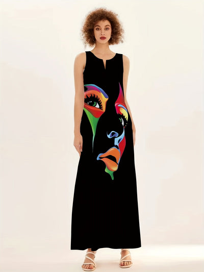 Honor - Chic maskeprint maxikjole 