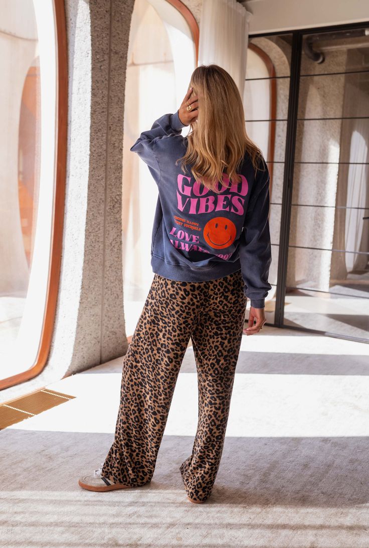 ZARA - Leopard-joggingbukserne 