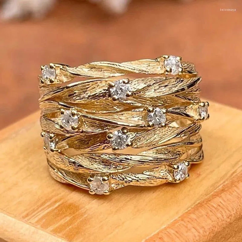 Vintage guld boho ring
