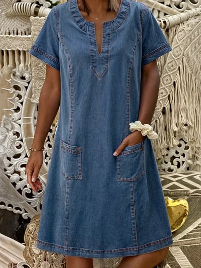 Pernille | Blød Denimkjole 