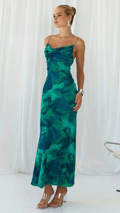 Ainsley - Ærmeløs Klub Fest Bodycon Maxikjole