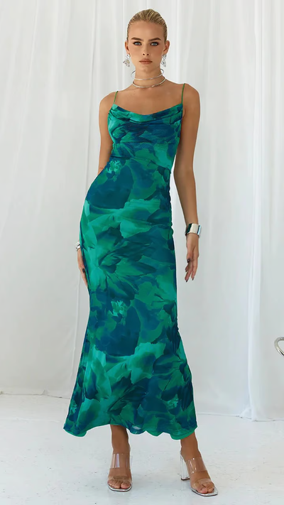 Ainsley - Ærmeløs Klub Fest Bodycon Maxikjole